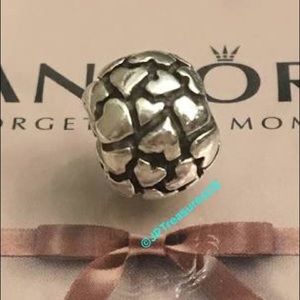 Pandora silver heart charm retired